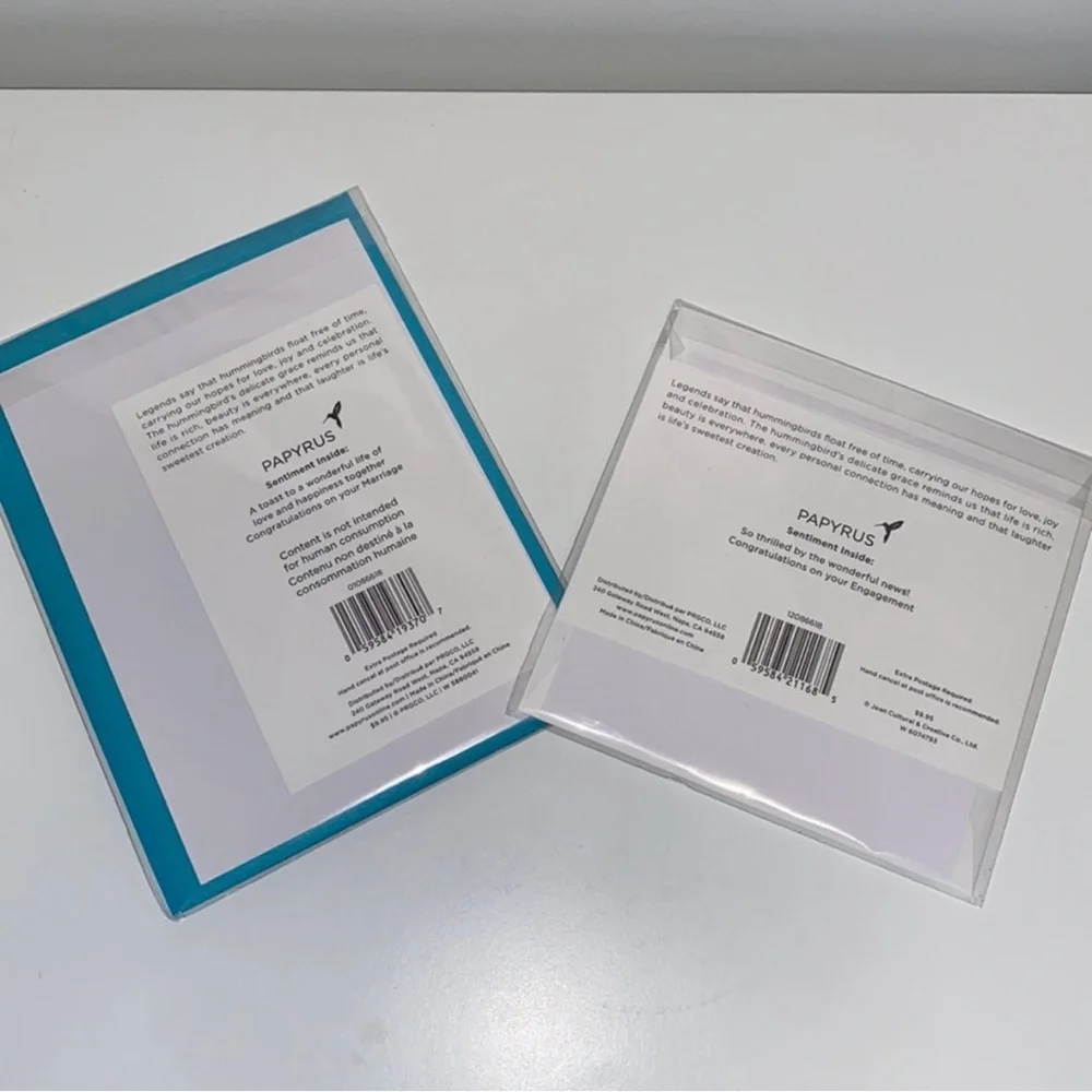 💍 NWT! PAPYRUS Bundle of 2 Engagement and Wedding Cards